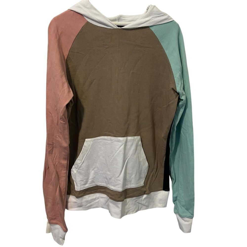 Pacsun Hoodie Mens Medium Pullover Sweatshirt Colorblock Pocket Casual